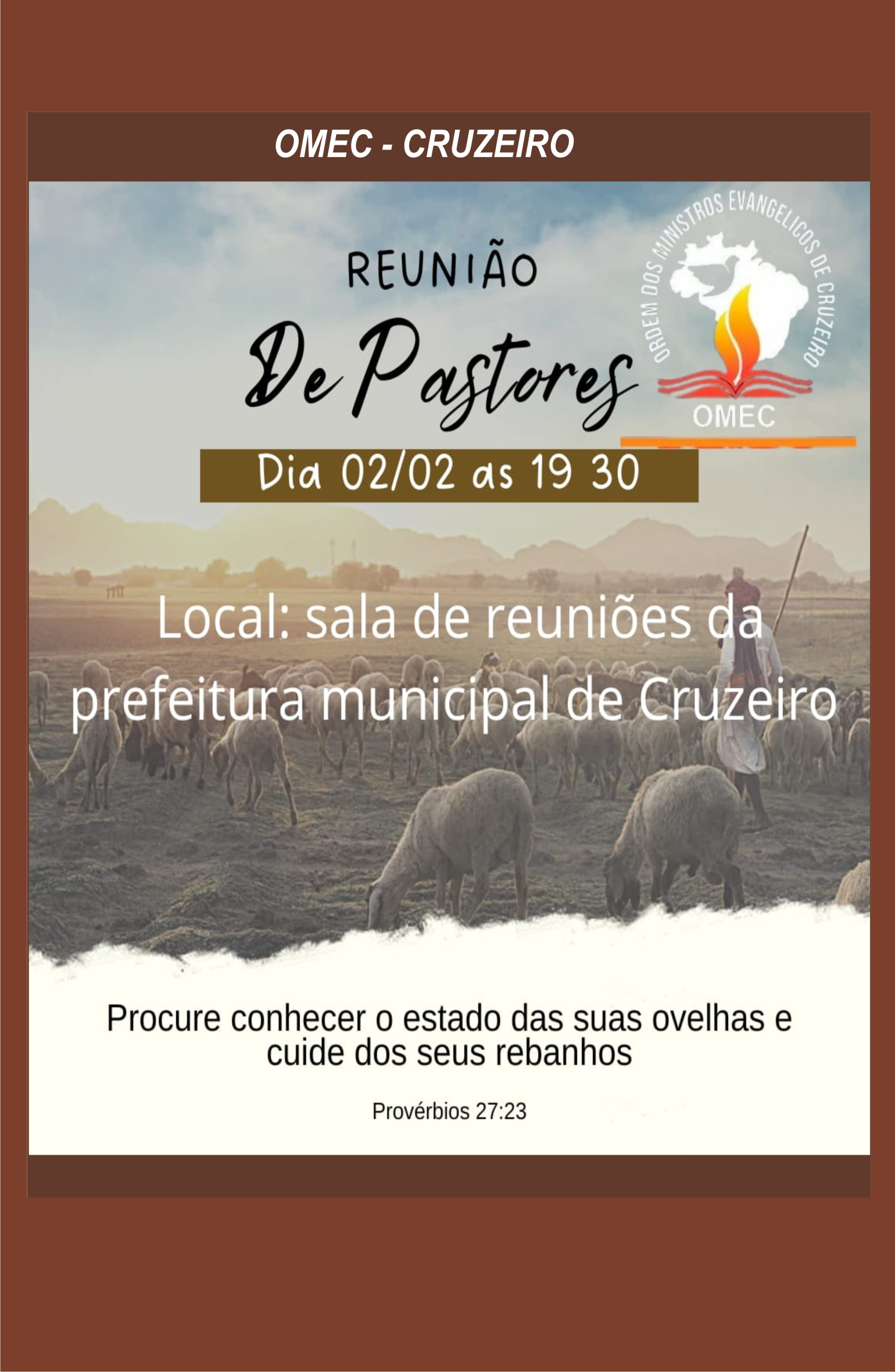 Convocação Geral – Reunião de Pastores